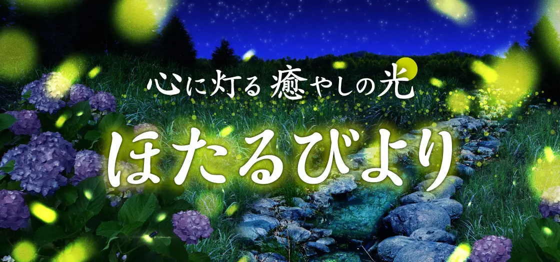 5月24日(金)からスタート 心に灯る 癒やしの光「ほたるびより」