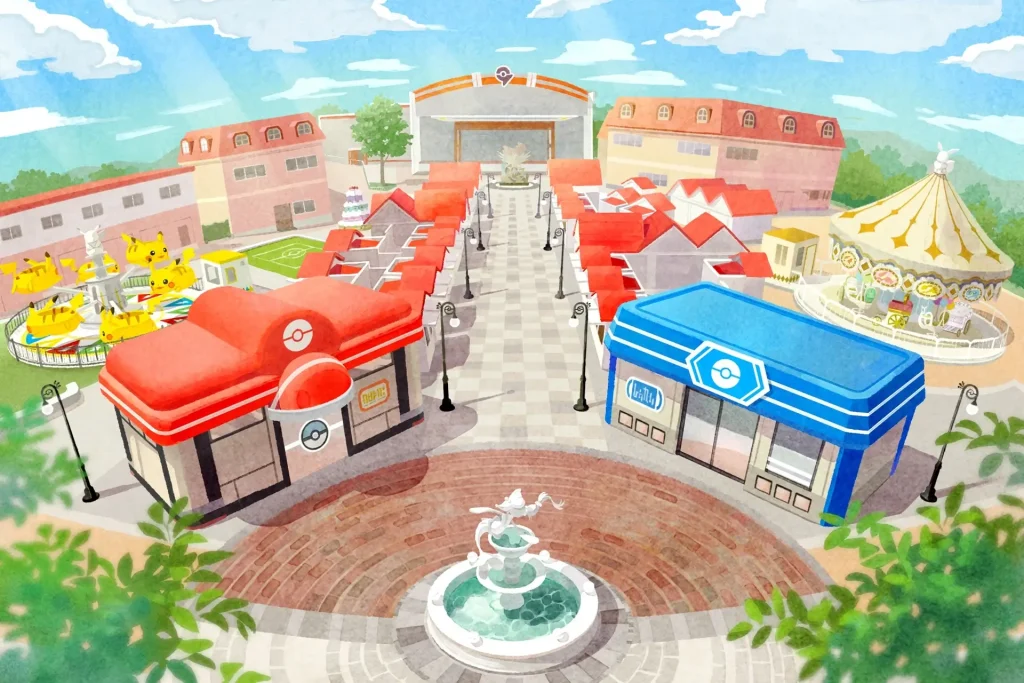 ポケモン常設パークが多摩丘陵に誕生! 『ポケパーク カントー』2026年春オープン決定